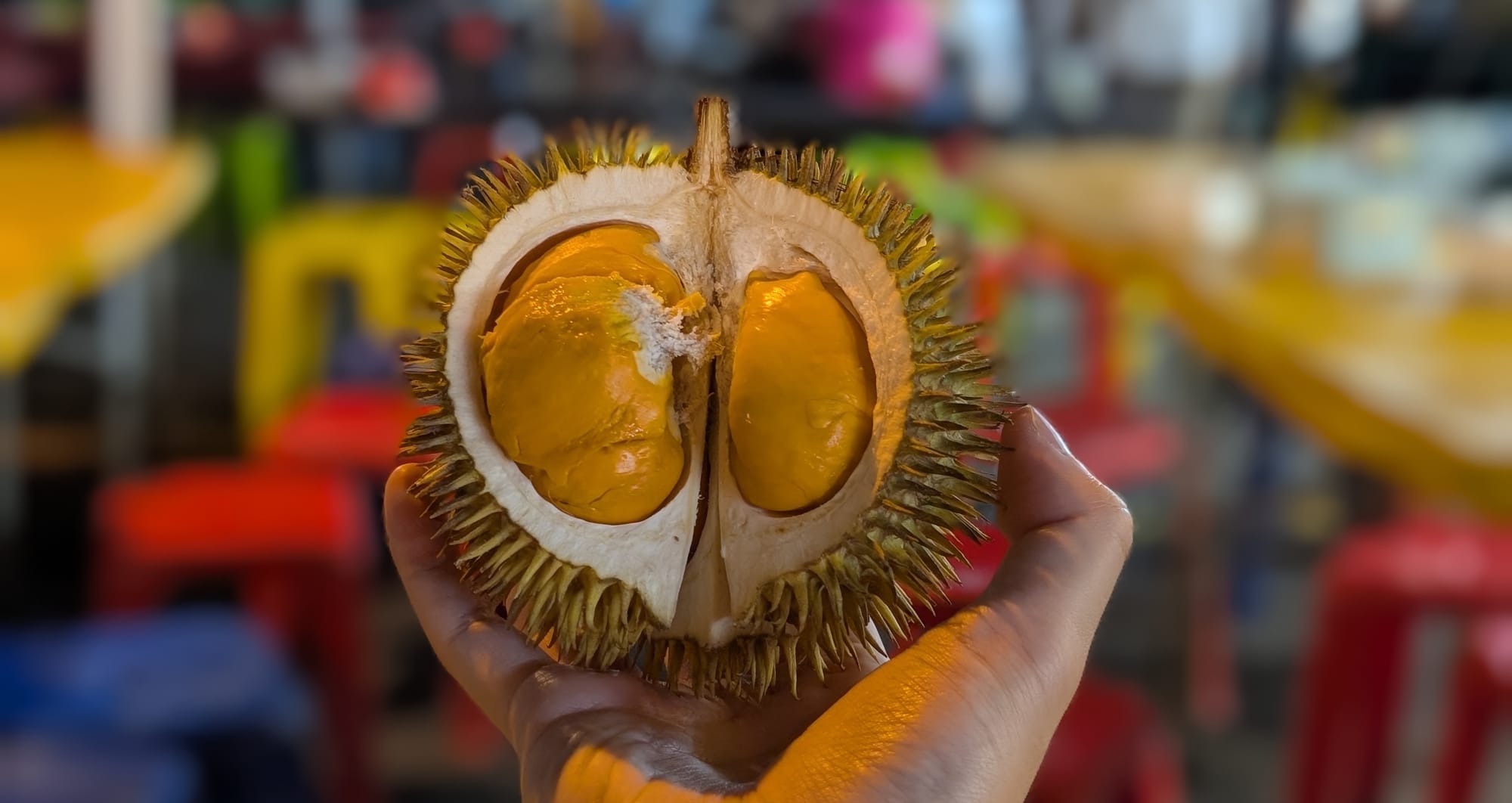 年越しドリアンを味わう@コタキナバル